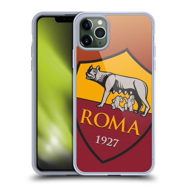 AS Roma Crest Graphics Gradient Soft Gel Case for Apple iPhone 11 Pro Max