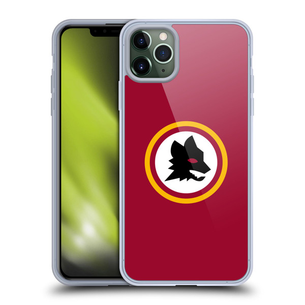 AS Roma Crest Graphics Wolf Circle Soft Gel Case for Apple iPhone 11 Pro Max
