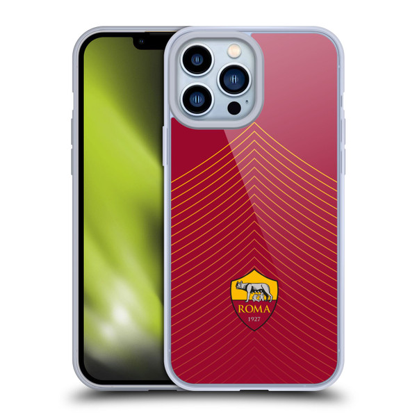 AS Roma Crest Graphics Arrow Soft Gel Case for Apple iPhone 13 Pro Max