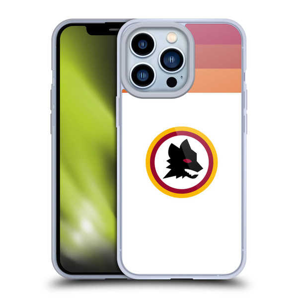 AS Roma Crest Graphics Wolf Retro Heritage Soft Gel Case for Apple iPhone 13 Pro