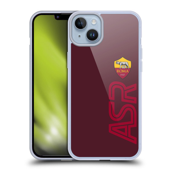 AS Roma Crest Graphics Oversized Soft Gel Case for Apple iPhone 14 Plus