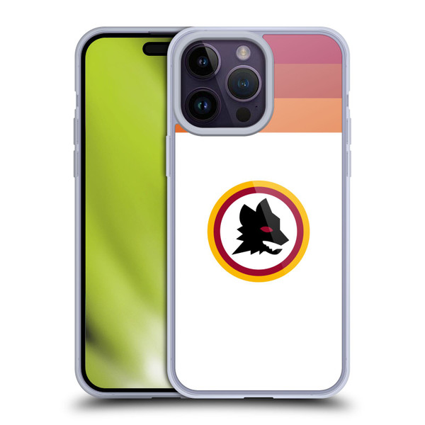 AS Roma Crest Graphics Wolf Retro Heritage Soft Gel Case for Apple iPhone 14 Pro Max