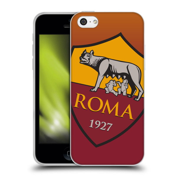 AS Roma Crest Graphics Gradient Soft Gel Case for Apple iPhone 5c