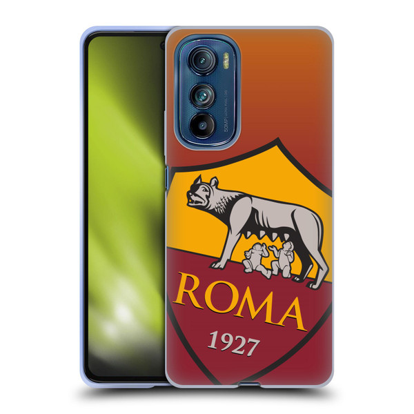 AS Roma Crest Graphics Gradient Soft Gel Case for Motorola Edge 30