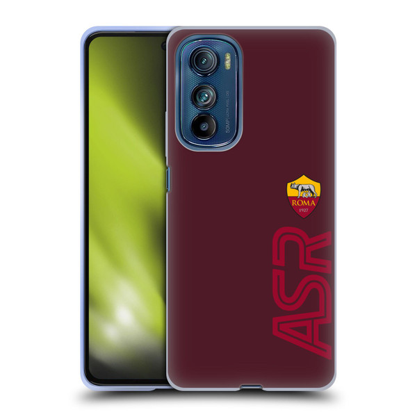 AS Roma Crest Graphics Oversized Soft Gel Case for Motorola Edge 30