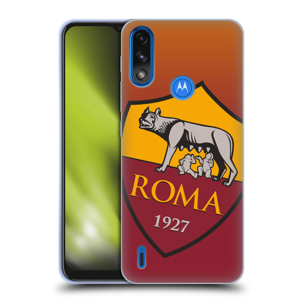 AS Roma Crest Graphics Gradient Soft Gel Case for Motorola Moto E7 Power / Moto E7i Power