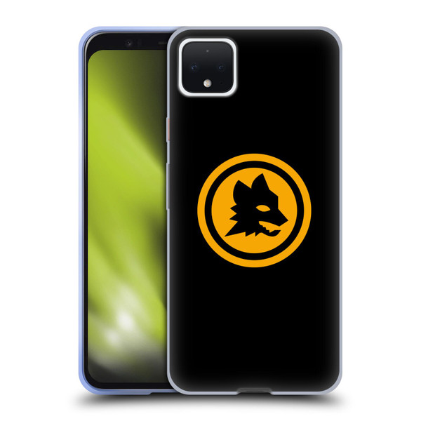 AS Roma Crest Graphics Black And Gold Soft Gel Case for Google Pixel 4 XL