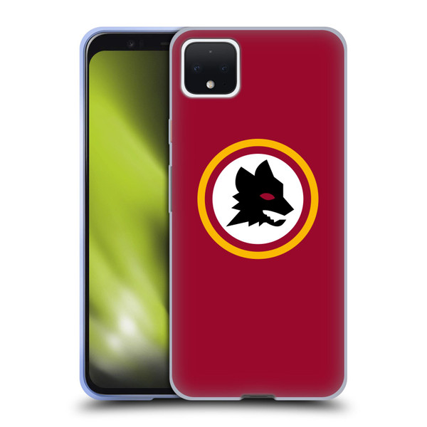 AS Roma Crest Graphics Wolf Circle Soft Gel Case for Google Pixel 4 XL