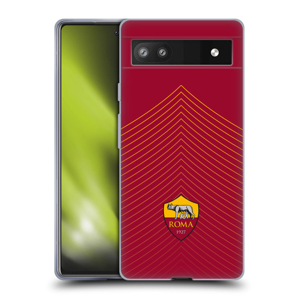 AS Roma Crest Graphics Arrow Soft Gel Case for Google Pixel 6a