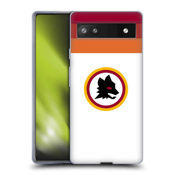 AS Roma Crest Graphics Wolf Retro Heritage Soft Gel Case for Google Pixel 6a