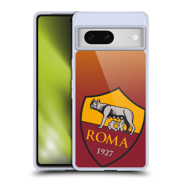 AS Roma Crest Graphics Gradient Soft Gel Case for Google Pixel 7