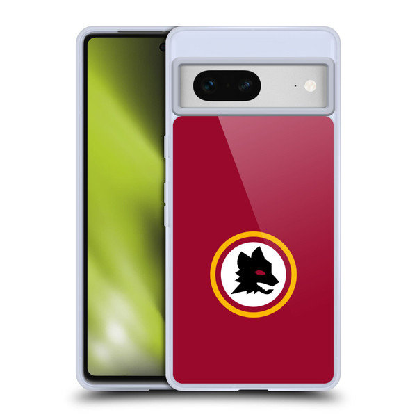 AS Roma Crest Graphics Wolf Circle Soft Gel Case for Google Pixel 7