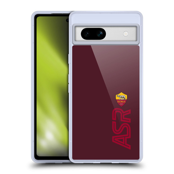 AS Roma Crest Graphics Oversized Soft Gel Case for Google Pixel 7a