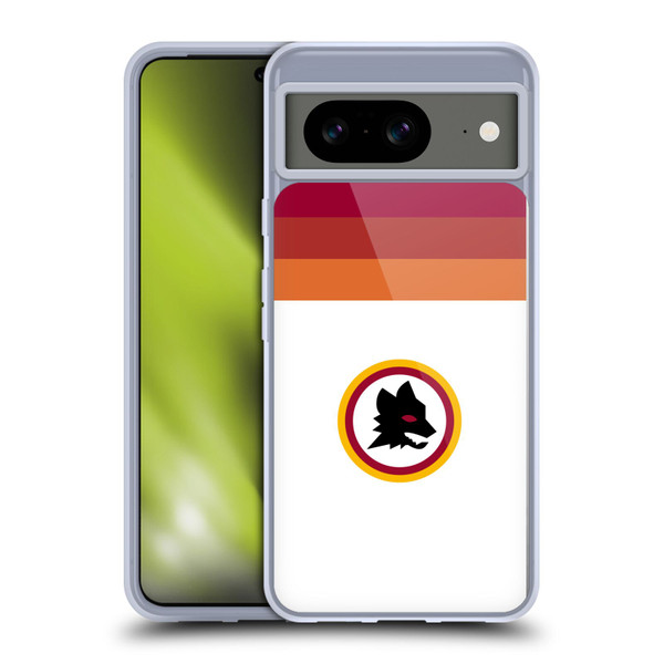 AS Roma Crest Graphics Wolf Retro Heritage Soft Gel Case for Google Pixel 8