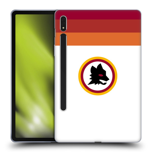AS Roma Crest Graphics Wolf Retro Heritage Soft Gel Case for Samsung Galaxy Tab S8
