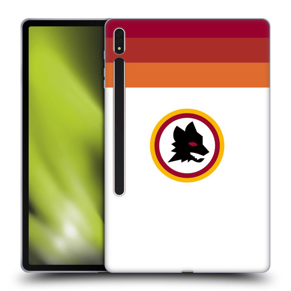 AS Roma Crest Graphics Wolf Retro Heritage Soft Gel Case for Samsung Galaxy Tab S8 Plus