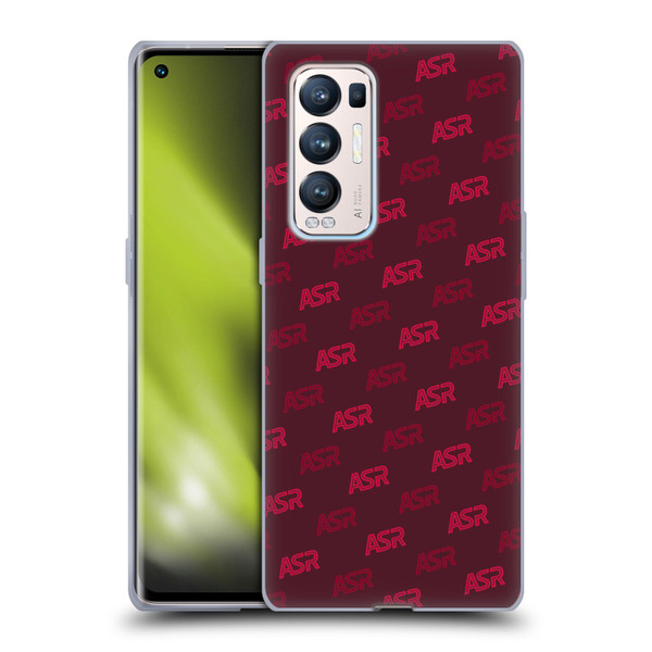 AS Roma Crest Graphics Wordmark Pattern Soft Gel Case for OPPO Find X3 Neo / Reno5 Pro+ 5G