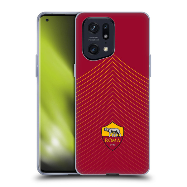 AS Roma Crest Graphics Arrow Soft Gel Case for OPPO Find X5 Pro