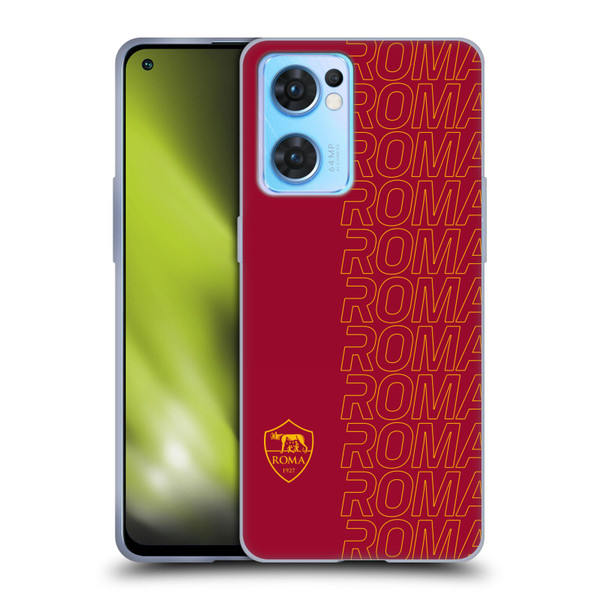 AS Roma Crest Graphics Echo Soft Gel Case for OPPO Reno7 5G / Find X5 Lite