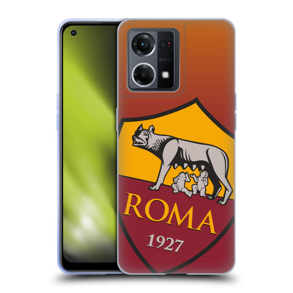 AS Roma Crest Graphics Gradient Soft Gel Case for OPPO Reno8 4G