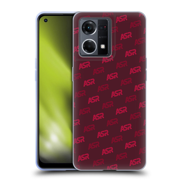 AS Roma Crest Graphics Wordmark Pattern Soft Gel Case for OPPO Reno8 4G