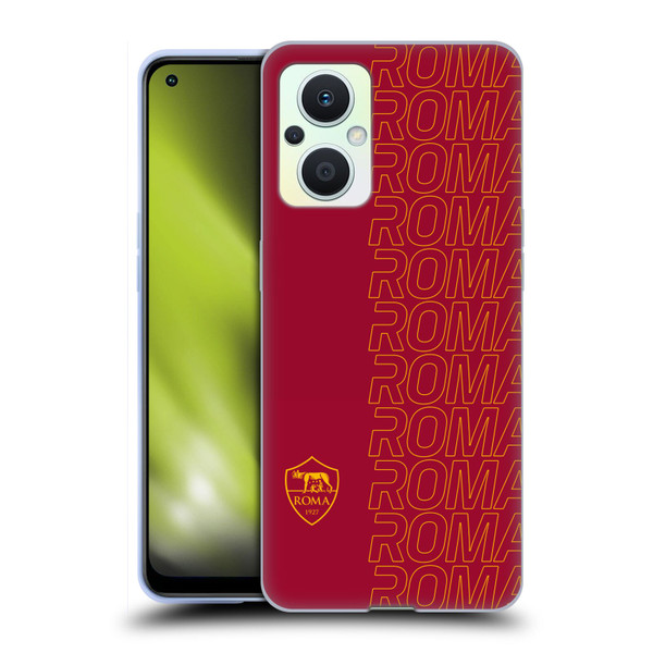 AS Roma Crest Graphics Echo Soft Gel Case for OPPO Reno8 Lite