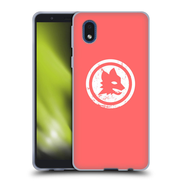 AS Roma Crest Graphics Pink Distressed Soft Gel Case for Samsung Galaxy A01 Core (2020)