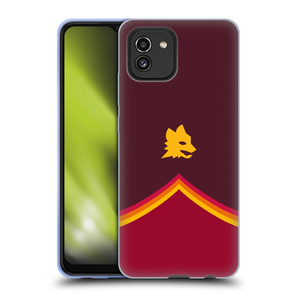 AS Roma Crest Graphics Wolf Soft Gel Case for Samsung Galaxy A03 (2021)