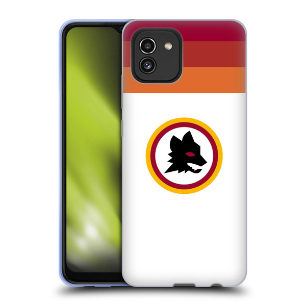 AS Roma Crest Graphics Wolf Retro Heritage Soft Gel Case for Samsung Galaxy A03 (2021)