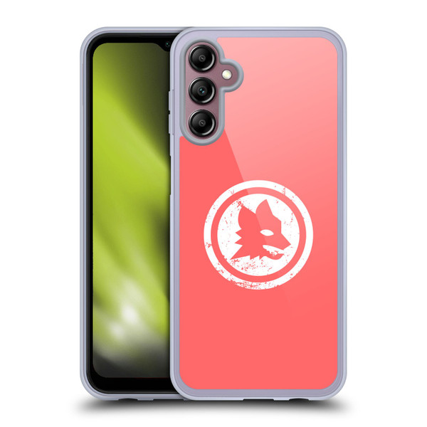 AS Roma Crest Graphics Pink Distressed Soft Gel Case for Samsung Galaxy A14 5G