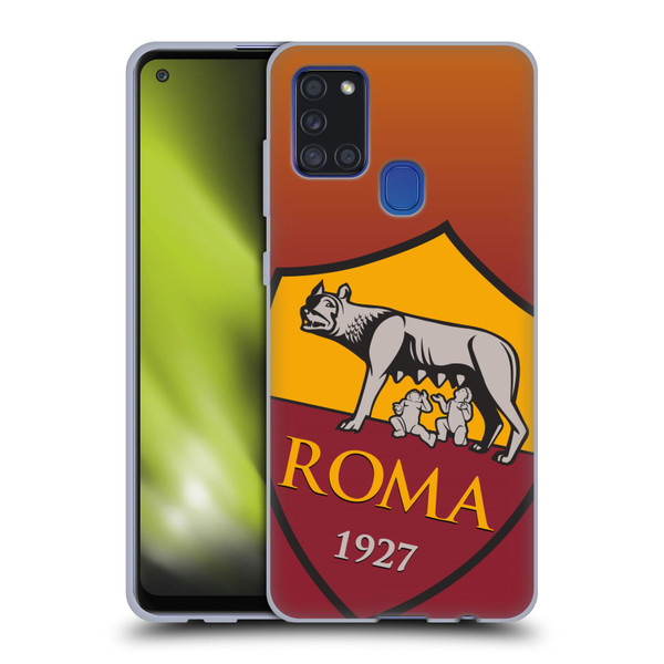 AS Roma Crest Graphics Gradient Soft Gel Case for Samsung Galaxy A21s (2020)