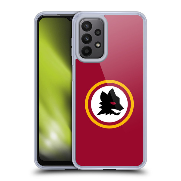 AS Roma Crest Graphics Wolf Circle Soft Gel Case for Samsung Galaxy A23 / 5G (2022)