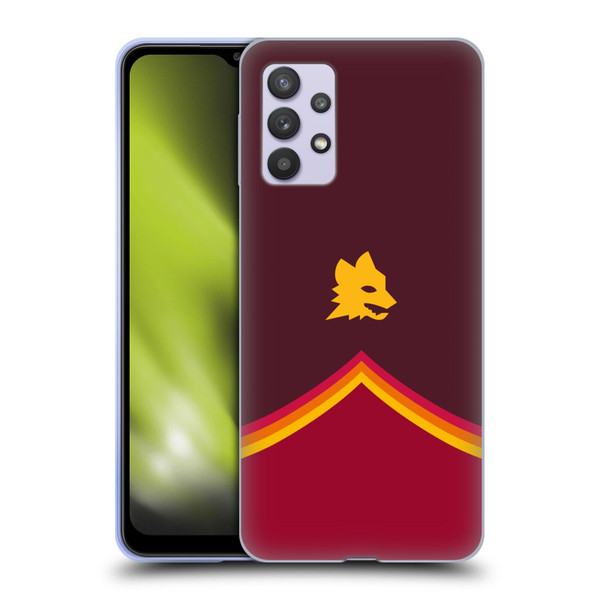 AS Roma Crest Graphics Wolf Soft Gel Case for Samsung Galaxy A32 5G / M32 5G (2021)