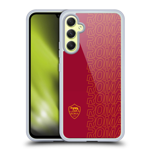 AS Roma Crest Graphics Echo Soft Gel Case for Samsung Galaxy A34 5G