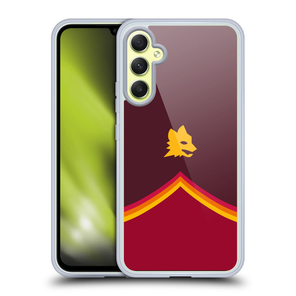 AS Roma Crest Graphics Wolf Soft Gel Case for Samsung Galaxy A34 5G