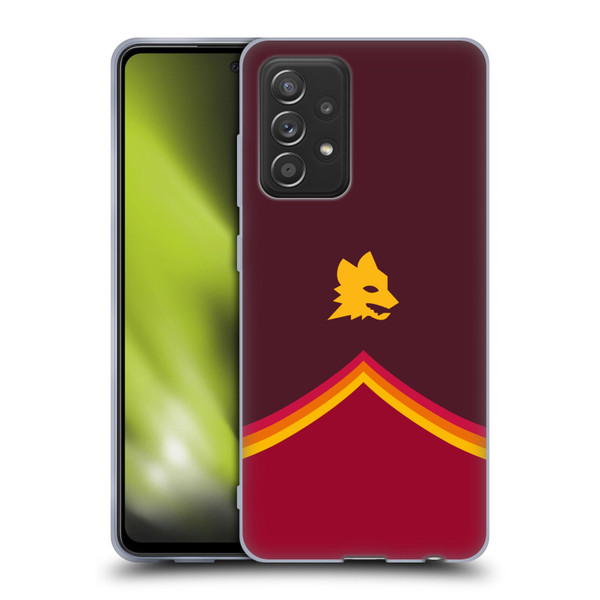 AS Roma Crest Graphics Wolf Soft Gel Case for Samsung Galaxy A52 / A52s / 5G (2021)