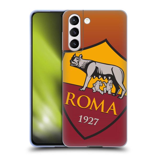 AS Roma Crest Graphics Gradient Soft Gel Case for Samsung Galaxy S21 5G