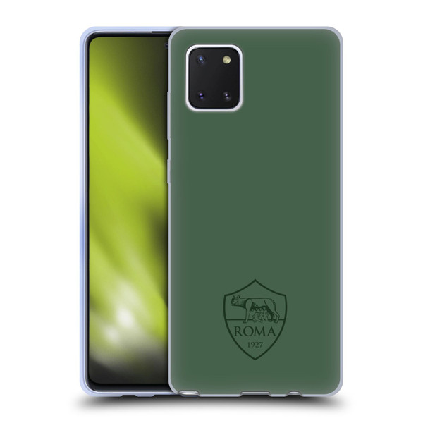 AS Roma Crest Graphics Full Colour Green Soft Gel Case for Samsung Galaxy Note10 Lite