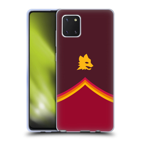 AS Roma Crest Graphics Wolf Soft Gel Case for Samsung Galaxy Note10 Lite