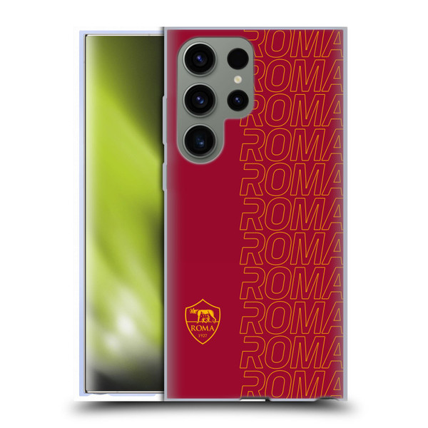 AS Roma Crest Graphics Echo Soft Gel Case for Samsung Galaxy S23 Ultra 5G