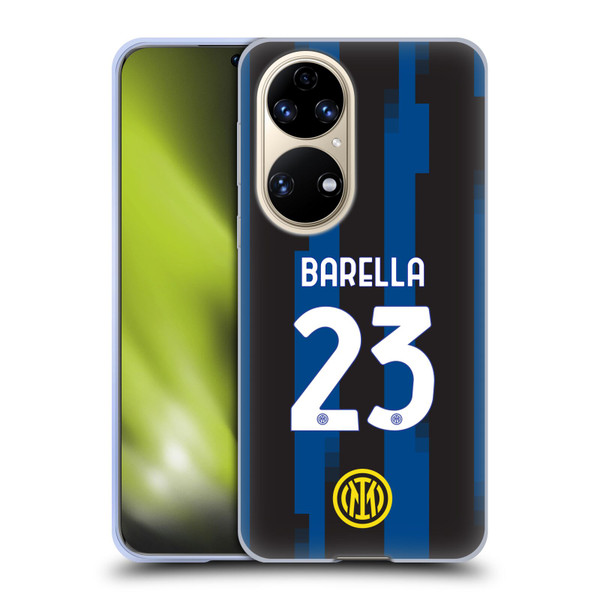 Fc Internazionale Milano 2023/24 Players Home Kit Nicolò Barella Soft Gel Case for Huawei P50