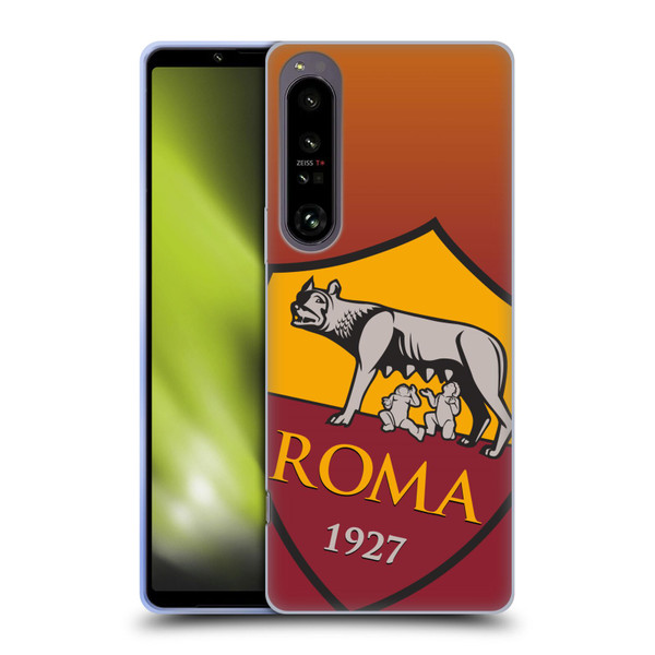 AS Roma Crest Graphics Gradient Soft Gel Case for Sony Xperia 1 IV