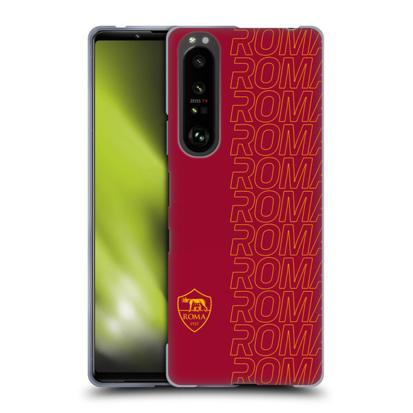AS Roma Crest Graphics Echo Soft Gel Case for Sony Xperia 1 III