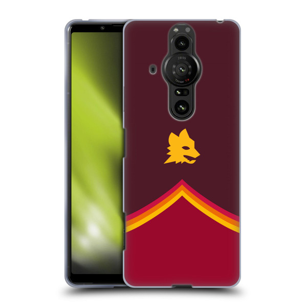 AS Roma Crest Graphics Wolf Soft Gel Case for Sony Xperia Pro-I