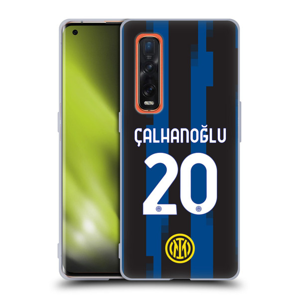 Fc Internazionale Milano 2023/24 Players Home Kit Hakan Çalhanoglu Soft Gel Case for OPPO Find X2 Pro 5G