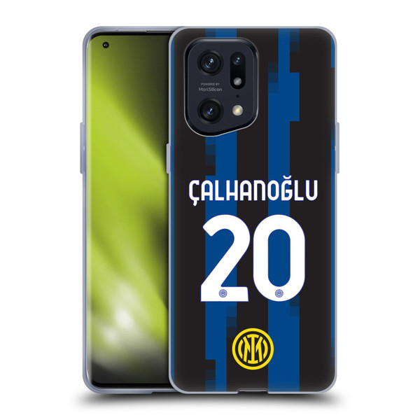 Fc Internazionale Milano 2023/24 Players Home Kit Hakan Çalhanoglu Soft Gel Case for OPPO Find X5 Pro