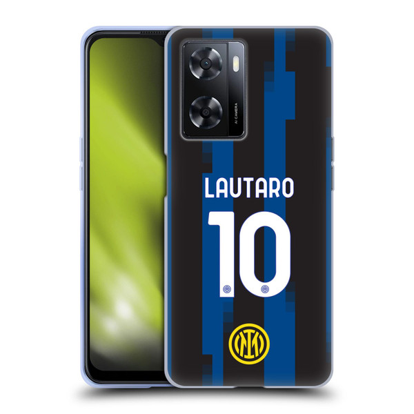 Fc Internazionale Milano 2023/24 Players Home Kit Lautaro Martínez Soft Gel Case for OPPO A57s