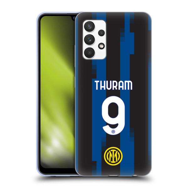 Fc Internazionale Milano 2023/24 Players Home Kit Marcus Thuram Soft Gel Case for Samsung Galaxy A32 (2021)