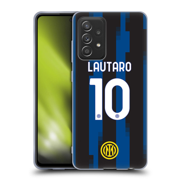 Fc Internazionale Milano 2023/24 Players Home Kit Lautaro Martínez Soft Gel Case for Samsung Galaxy A52 / A52s / 5G (2021)