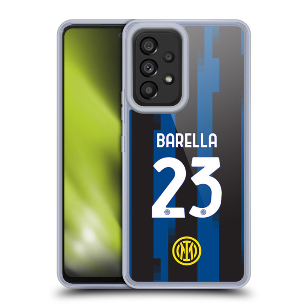 Fc Internazionale Milano 2023/24 Players Home Kit Nicolò Barella Soft Gel Case for Samsung Galaxy A53 5G (2022)